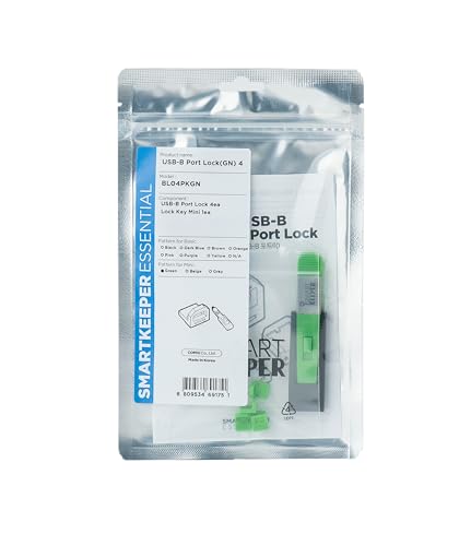 SmartKeeper Essential / 4 x USB B-Port Blockers + Key/Grün SmartKeeper Essential / 4 x USB B-Port Blockers + Key/Grün von Smart Keeper