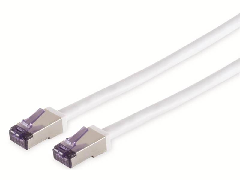 SMART-MULTIMEDIA CAT.6a Netzwerkkabel Superflex, S/FTP, weiß, 0,25m von Smart-Multimedia