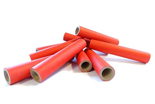 15x22x120mm Papphülse, Rot, parallel gewickelt, extrem fest, pyro paper tubes, Papierhülse, cardboard tubes, verschiedene Stückzahlen verfügbar (10) von Smart Pyro