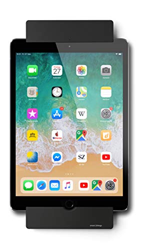 Smart things Solutions s21 b sDock A10 Schwarz - Abschließbare, um 90° drehbare Wandhalterung, Ladestation, Fotorahmen für iPad 10.2" (2019), iPad Pro 10.5" (2017), iPad Air 10.5" (2019) von Smart things