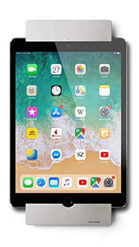 Smart things Solutions s21 s sDock A10 Silber - Abschließbare, um 90° drehbare Wandhalterung, Ladestation, Fotorahmen für iPad 10.2" (2019), iPad Pro 10.5" (2017), iPad Air 10.5" (2019) von Smart things