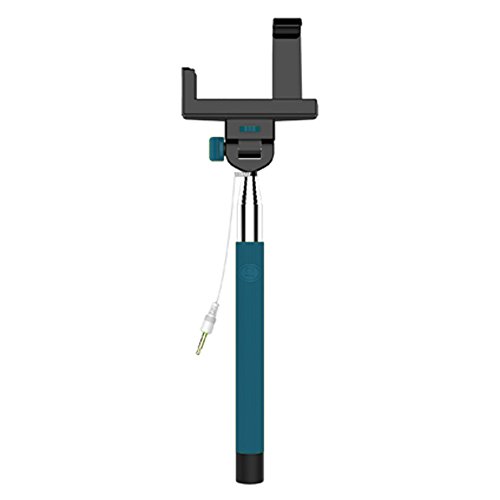 S+MART selfieMAKER Selfiestick mit Kabelauslösung für Apple iPhone 3/4/5 blau von Smart