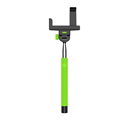 S+MART selfieMAKER Selfiestick mit Kabelauslösung grün/gelb von S+MART