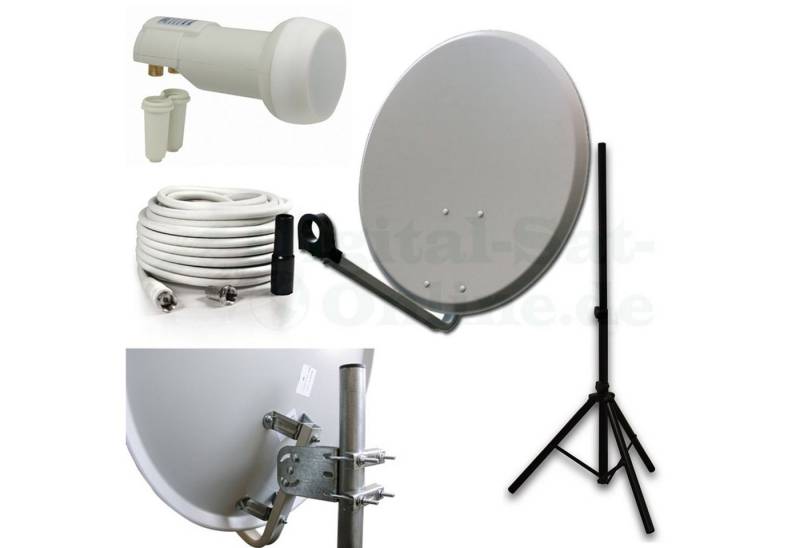 Smart Sat Camping Kit 60 inkl. Twin LNB + 10m Kabel - Wetterbeständig SAT-Antenne von Smart