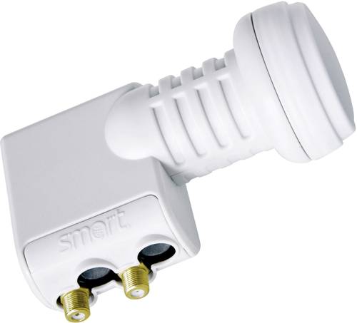 Smart Titanium Universal TT Twin-LNB Teilnehmer-Anzahl: 2 Feedaufnahme: 40mm Hellgrau von Smart