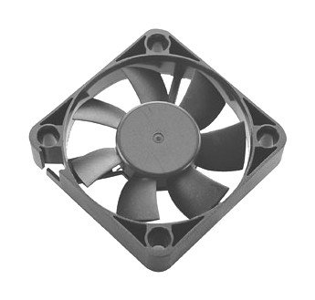 50x10 mm - SmartCooler© standard speed 4-Loch Lüfter LFM1150S07M3, doppletes NANO Kugellager, 300.000 Std. MTBF, mit Tachsosignal und 3-Pol. Stecker, 4.500 U.P.M., 17,5m³/h, 9-22 dbA von SmartCooler