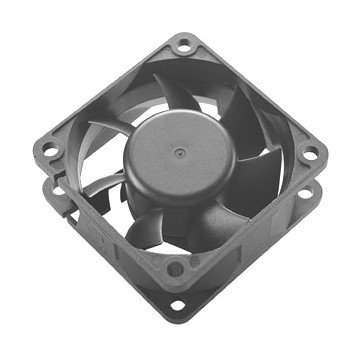 60x25mm - SmartCooler© X-high speed 8-Loch Lüfter LFM1560XP mit extrem weitem Regelbereich !!!, doppeltes Nano Kugellager, 250.000 Std. MTBF, mit Tachosignal, mit PWM-Signal und 4-Pol-Stecker, 1.000 - 6.000 U.P.M., max. 63,8 m³/h, 9-38 dbA von SmartCooler