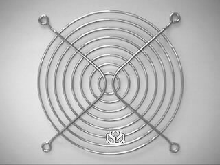SmartCooler© Griffschutzgitter LFG2114, Metall mit Nickel Coating für 140x140mm Lüfter. Maße: 135 x 135 x 3,0 mm von SmartCooler