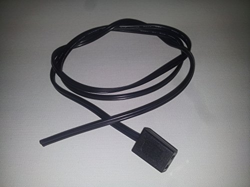 SmartCooler LAK100AC2A2BT00S Anschlußkabel schwarz für 115/230 Volt AC Lüfter, mit 180° Terminalkontakt, mit offenen Litzen, Länge 1000mm von SmartCooler