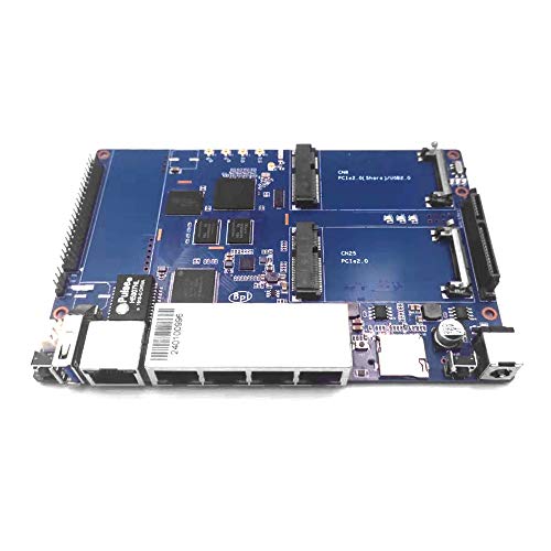 Banana Pi BPI R64 Smart-WLAN-Router - WLAN-Router, Dualband, 5-Gigabit-Anschluss mit 1 GB DDR3 Basierend auf MediaTek MTK MT7622 Soc OpenWRT für NAS-VPN-Server, Bundle mit WLAN-4x4-Dualband-Modul von SmartFly info