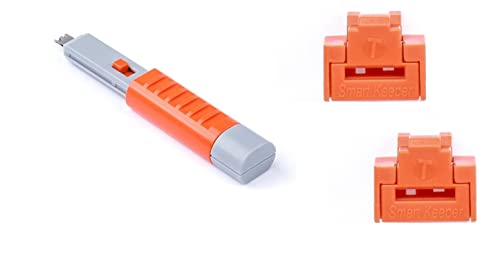 SmartKeeper ESSENTIAL / 10 x RJ45 Port Blockers mit 1 x Lock Key Basic / Orange von SmartKeeper