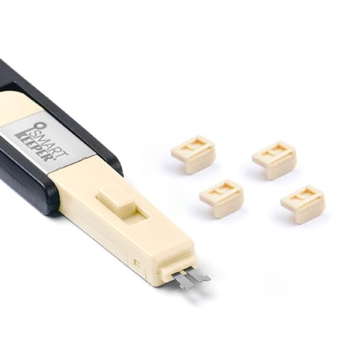 SmartKeeper ESSENTIAL / 4 x Mini Display Port Blockers + Key / Beige von SmartKeeper