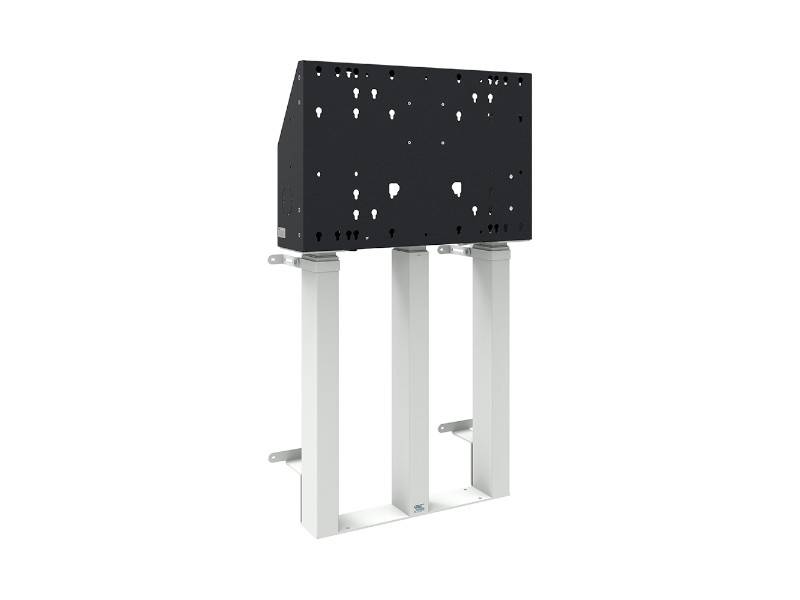 SmartMetals Bodenst?nder mit Wandlift XXL f?r Bildschirme 98 Zoll, wei? von SmartMetals