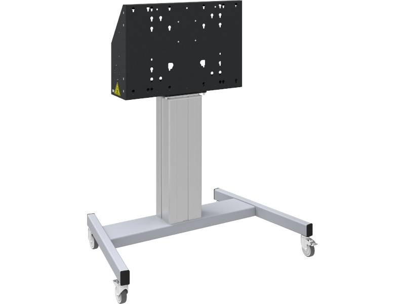 SmartMetals Mobiler Bodenlift f?r Bildschirme bis 86 Zoll, silber-grau von SmartMetals