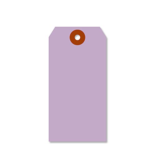 SmartSign 1000 Stück Lavendel Blank Versandanhänger, Größe 5, 13pt dicke Kartonanhänger, 6 x 12,1 cm Papieranhänger mit verstärktem Faserpatch (ohne Saiten) von SmartSign