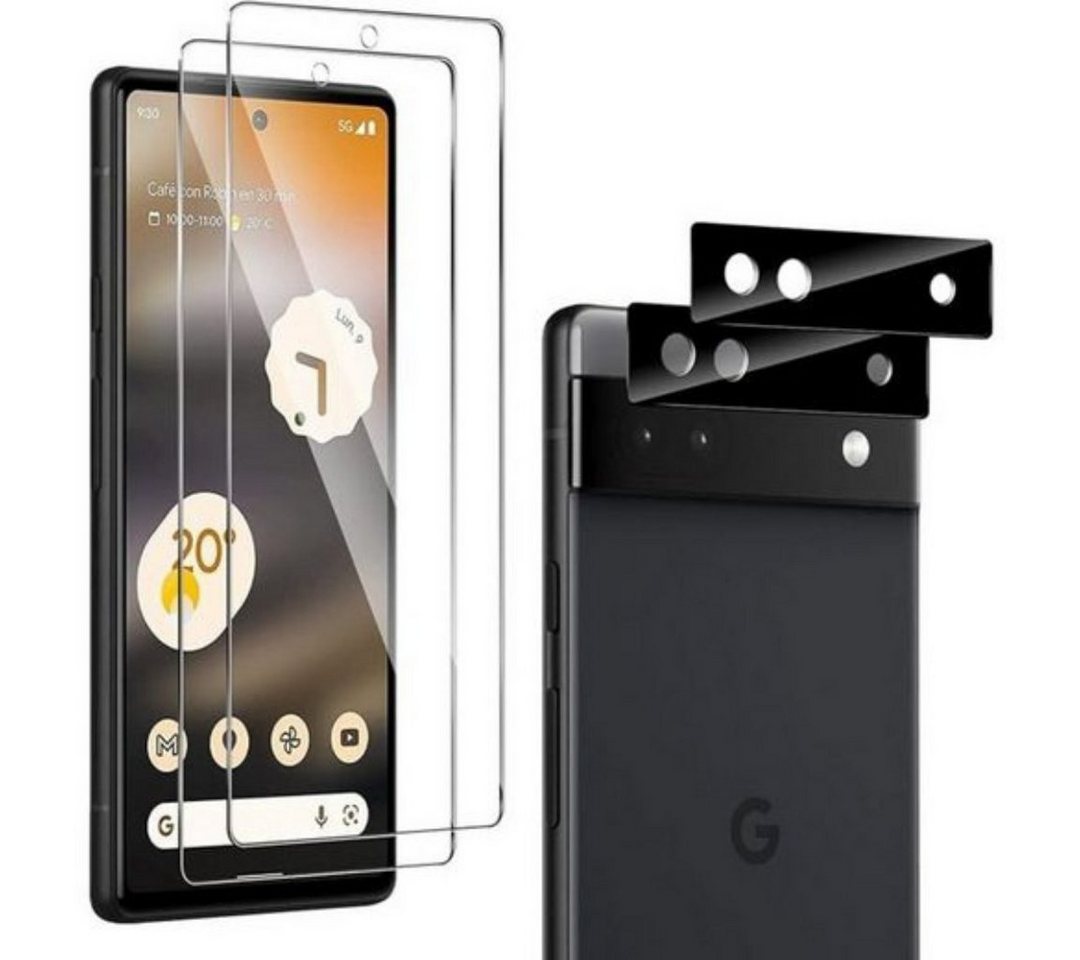 SmartUP 2X Schutzglas für Google Pixel 6A (Display + Kamera) Panzerfolie 9H für Google Pixel 6A, Displayschutzglas, Displayschutzglas von SmartUP