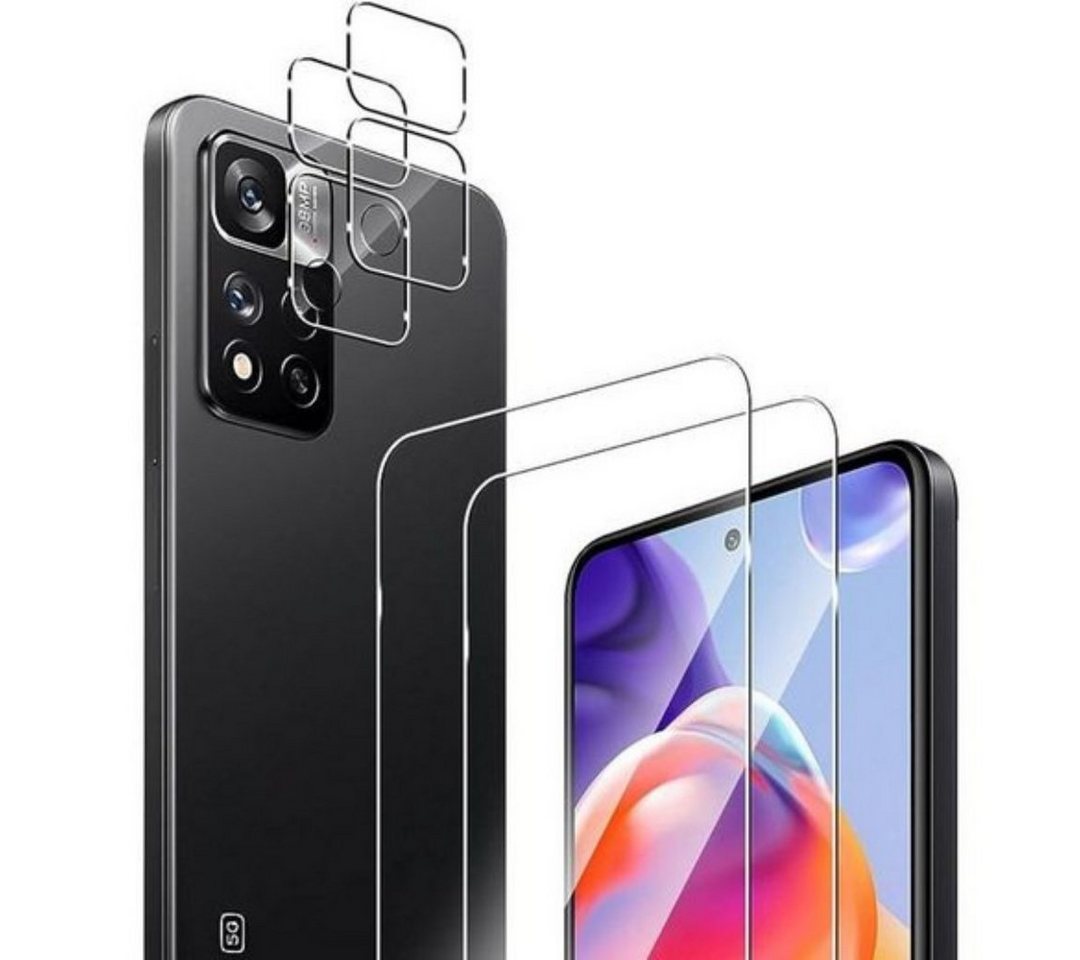 SmartUP 2X Schutzglas für Xiaomi Redmi Note 11 Pro 5G (Display + Kamera) 9H für Xiaomi Redmi Note 11 Pro 5G, Displayschutzglas, Displayschutzglas von SmartUP