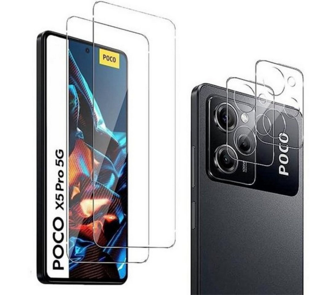 SmartUP Displayschutzglas 2X Schutzglas für Xiaomi Poco X5 Pro 5G Panzerfolie Display Kamera 9H SmartUP Displayschutzglas 2X Schutzglas für Xiaomi Poco X5 Pro 5G Panzerfolie Display Kamera 9H von SmartUP