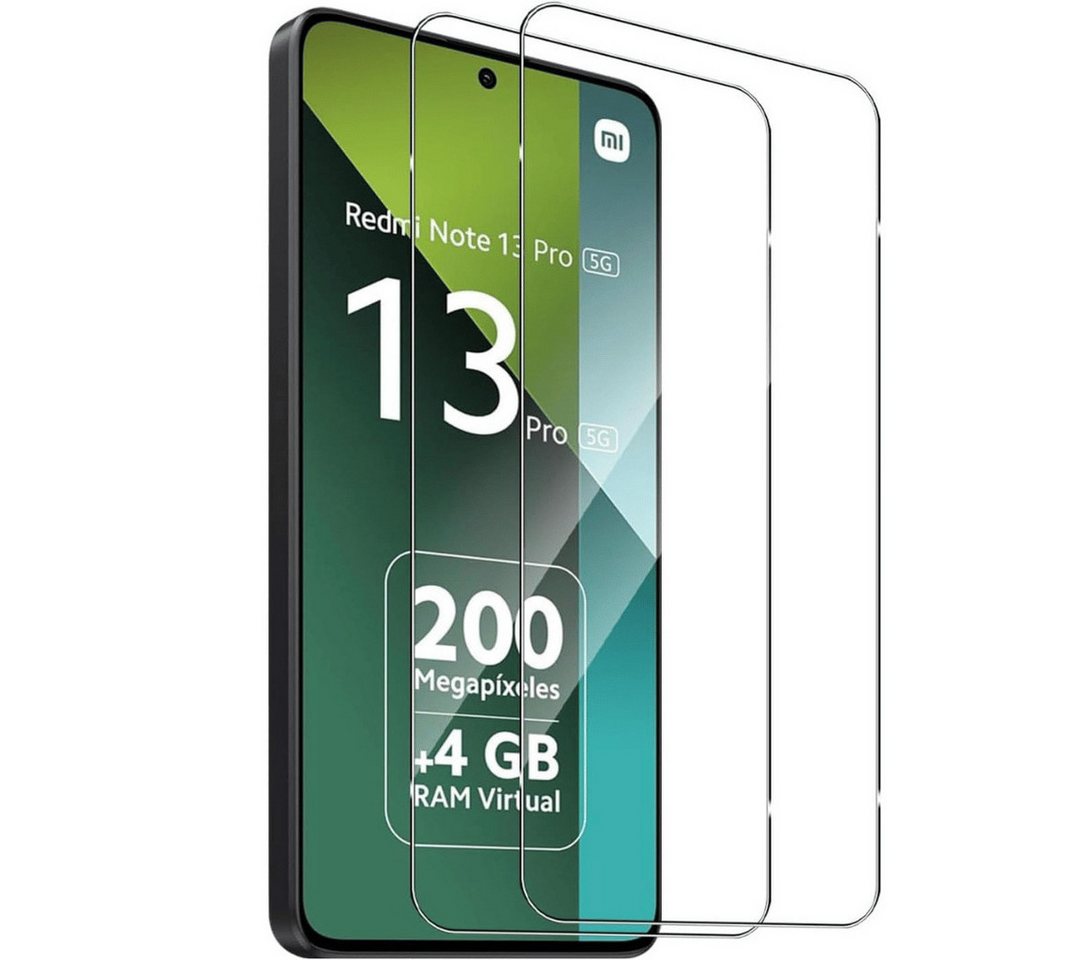 SmartUP Displayschutzglas 2X Schutzglas für Xiaomi Redmi Note 13 Pro 5G Panzerfolie Display 9H für Für Xiaomi Redmi Note 13 Pro 5G, kompletter Displayschutz SmartUP Displayschutzglas 2X Schutzglas für Xiaomi Redmi Note 13 Pro 5G Panzerfolie Display 9H für Für Xiaomi Redmi Note 13 Pro 5G, kompletter Displayschutz von SmartUP