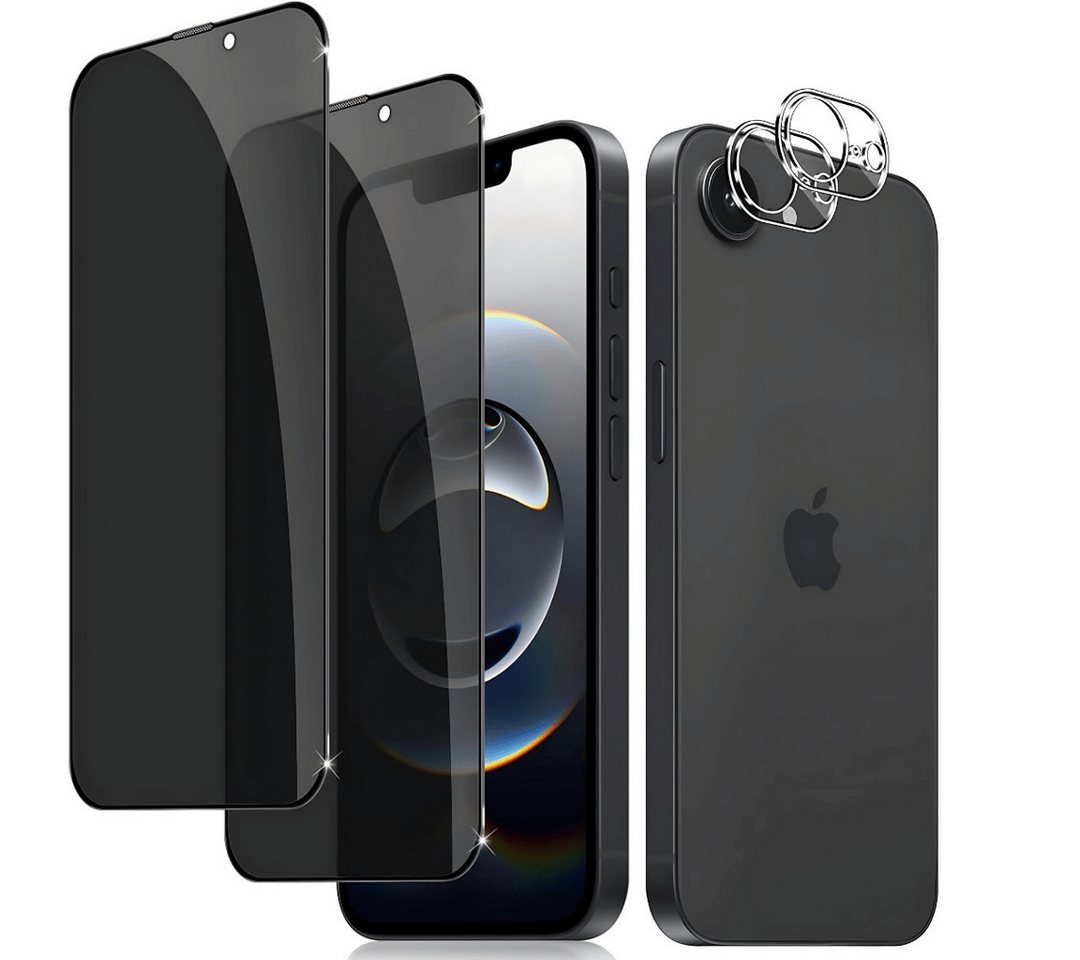 SmartUP Displayschutzglas 2X Schutzglas für iPhone 16e Sichtschutz Display Kamera Panzerfolie 9H für iPhone 16e, kompletter Rundumschutz SmartUP Displayschutzglas 2X Schutzglas für iPhone 16e Sichtschutz Display Kamera Panzerfolie 9H für iPhone 16e, kompletter Rundumschutz von SmartUP