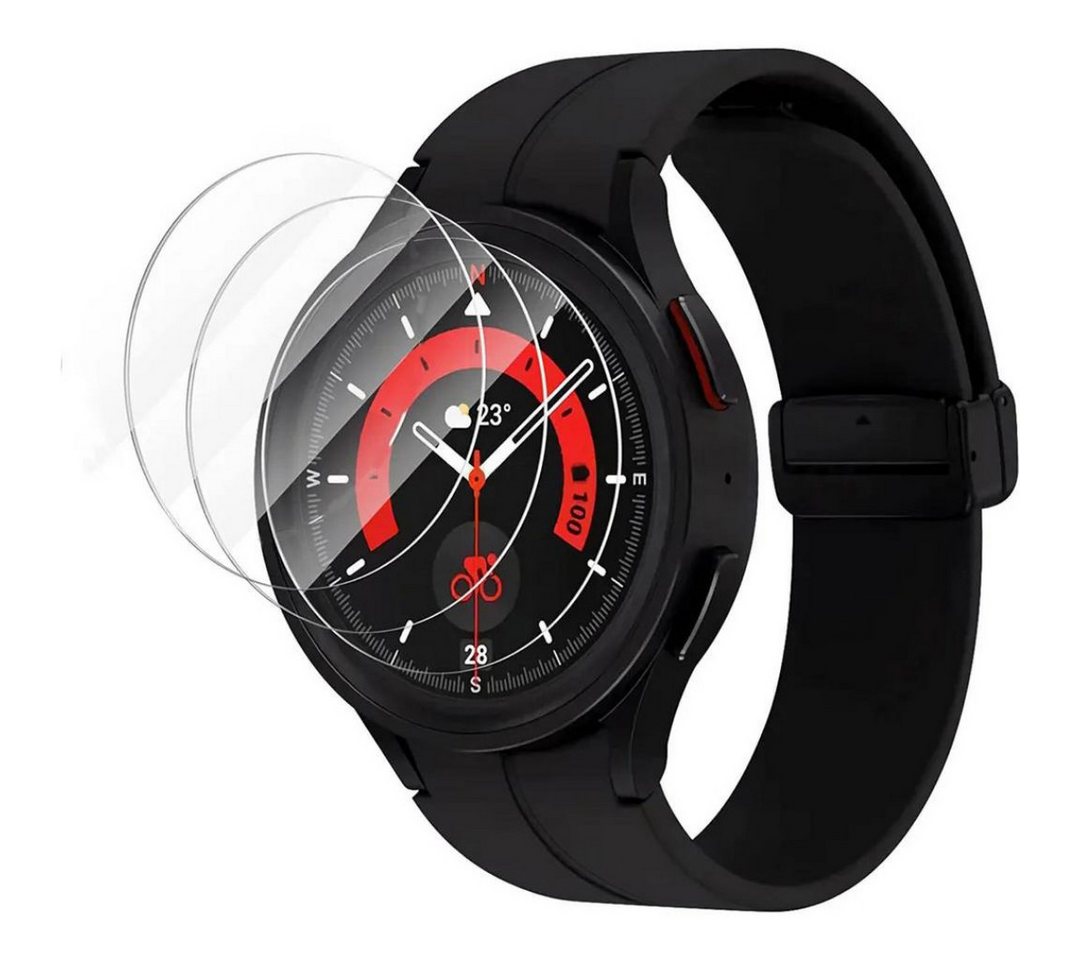 SmartUP Displayschutzglas 3X Schutzglas für Samsung Galaxy Watch 7 44mm Panzerglas Panzerfolie für Samsung Galaxy Watch 7 44mm SmartUP Displayschutzglas 3X Schutzglas für Samsung Galaxy Watch 7 44mm Panzerglas Panzerfolie für Samsung Galaxy Watch 7 44mm von SmartUP