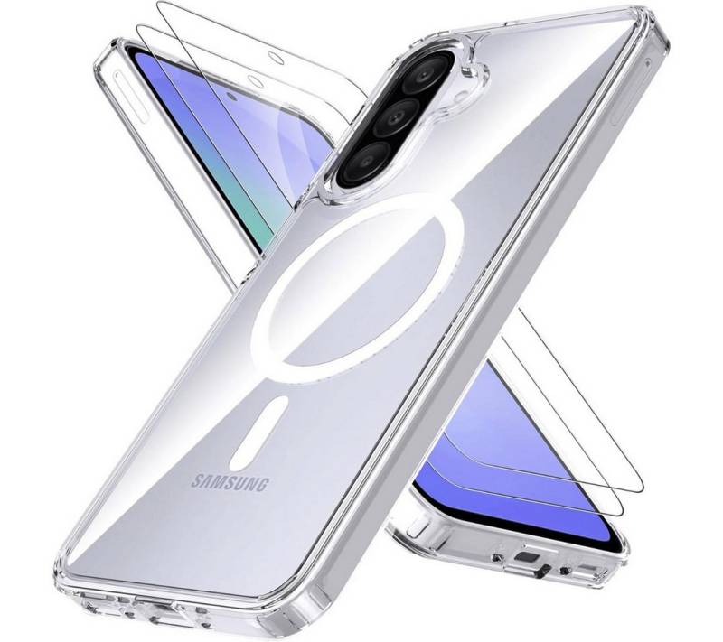 SmartUP Smartphone-Hülle + 2X Schutzglas für Samsung Galaxy A36 5G MagSafe Panzerfolie Case 9H 6,7 Zoll, kompletter Rundumschutz, MagSafe-Technologie von SmartUP