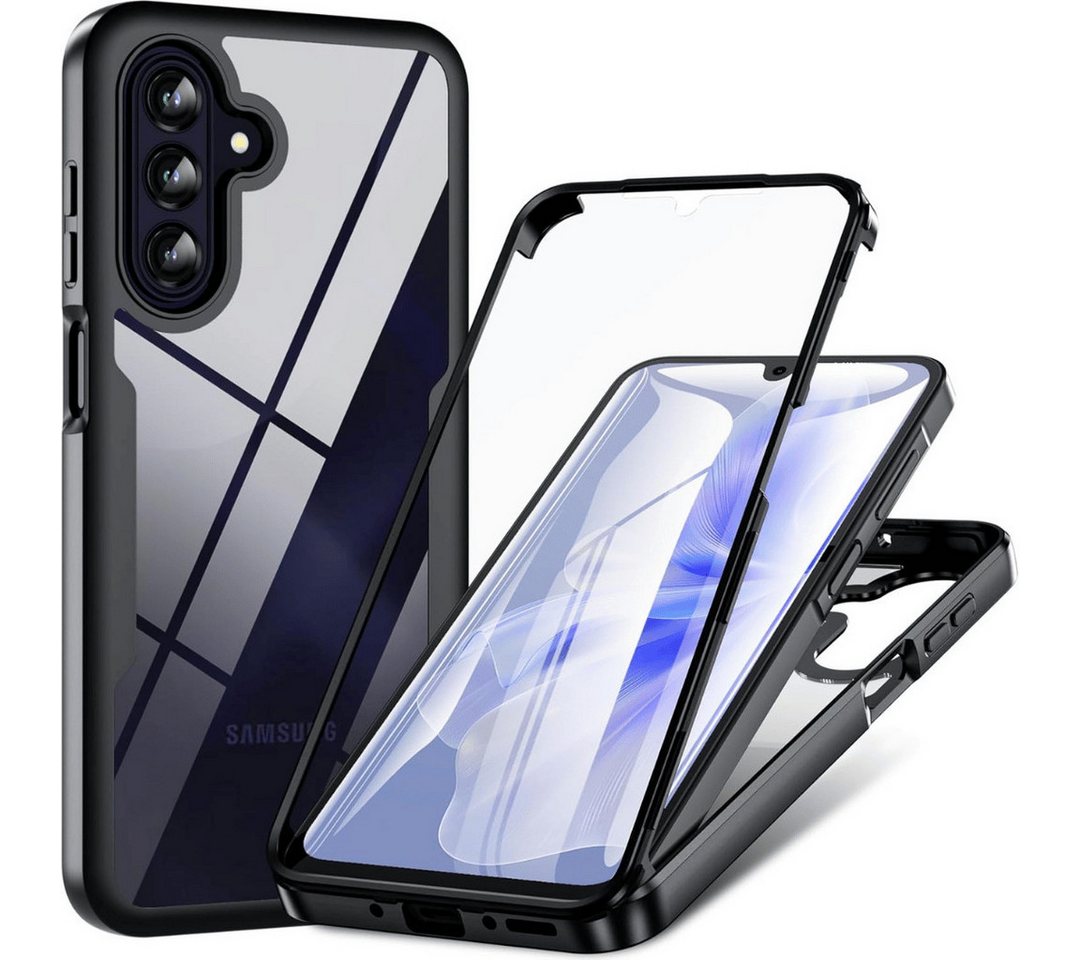 SmartUP Smartphone-Hülle + Schutzglas für Samsung Galaxy A26 5G Panzerfolie Display Case Cover 6,7 Zoll, kompletter Rundumschutz von SmartUP