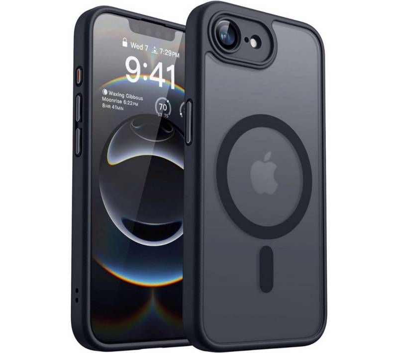 SmartUP Smartphone-Hülle für iPhone 16e MagSafe Transparent Silikon Ultra Slim Case Handyhülle 6,1 Zoll, MagSafe-Technologie von SmartUP