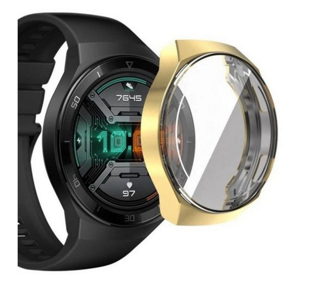 SmartUP Smartwatch-Hülle 2X Hülle für Huawei Watch GT2E Silikon Schutzhülle Case von SmartUP
