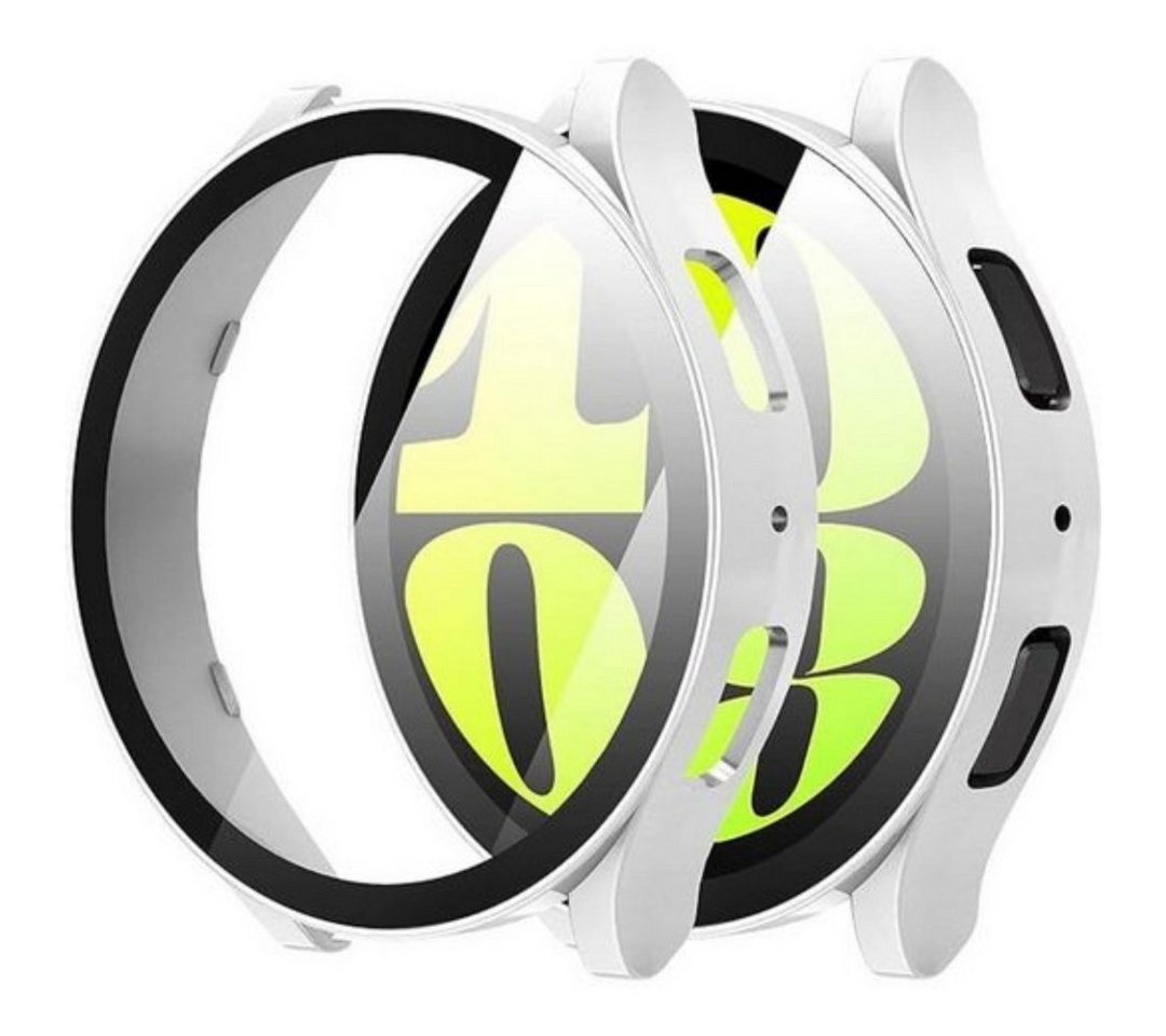 SmartUP Smartwatch-Hülle 2X Schutzhülle für Samsung Galaxy Watch 6 40mm / 44mm Schutzglas von SmartUP