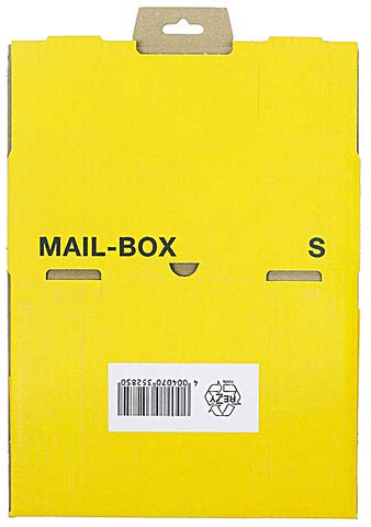 Mail-Box S, gelb, 249x175x79 mm Versandkarton Postversandkarton 20 Stück von Smartbox Pro