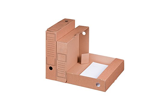 Smartbox Pro 226100220 Archiv-Ablagebox mit Automatikboden, 20er Pack, braun von Smartbox Pro