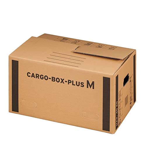 Smartbox Pro Umzugskarton Cargobox Plus M, 60 x 40 x 30 cm, 10Stück von Smartbox
