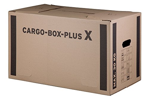 Smartbox Pro Umzugskarton Cargobox Plus X, 66 x 35 x 36 cm, 10Stück von Smartbox