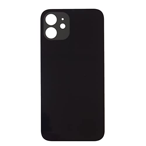 Smartex® Backcover Glas kompatibel mit iPhone 12| Glas Rückseite Ersatz (Schwarz) von Smartex