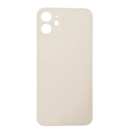 Smartex® Backcover Glas kompatibel mit iPhone 12 | Glas Rückseite Ersatz (Weiß) von Smartex