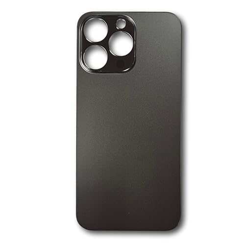Smartex® Backcover Glas kompatibel mit iPhone 13 Pro | Glas Rückseite Ersatz (Schwarz) von Smartex