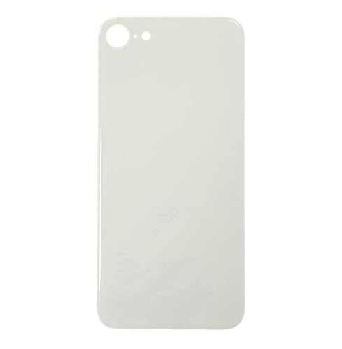 Smartex® Backcover Glas kompatibel mit iPhone SE 2020 | Glas Rückseite Ersatz (Weiß) von Smartex