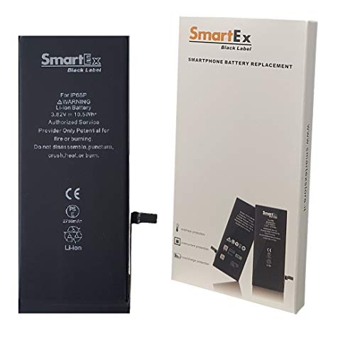 Smartex® Black Label Akku Batterie kompatibel mit iPhone 6S Plus - 2750 mAh | 2 Jahre Garantie von Smartex