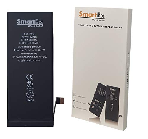 Smartex® Black Label Akku Batterie kompatibel mit iPhone 8-1821 mAh | 2 Jahre Garantie von Smartex