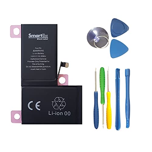 Smartex® Black Label Akku Batterie kompatibel mit iPhone X + Werkzeugset - 2716 mAh | 2 Jahre Garantie von Smartex