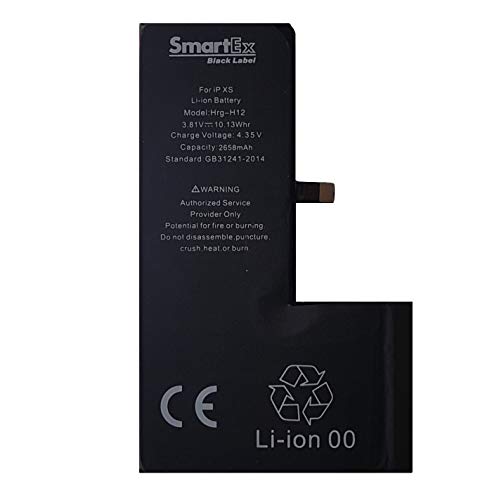 Smartex® Black Label Akku Batterie kompatibel mit iPhone XS - 2658 mAh | 2 Jahre Garantie von Smartex