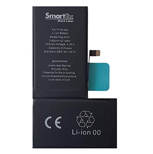 Smartex® Black Label Akku Batterie kompatibel mit iPhone XS MAX - 3174 mAh | 2 Jahre Garantie von Smartex