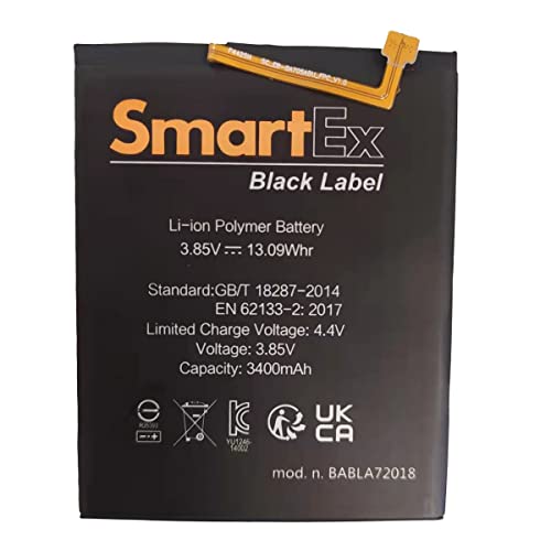 Smartex® Black Label Akku kompatibel mit EB-BA750ABU Samsung Galaxy A7 2018/ A10/A10 2019 von Smartex