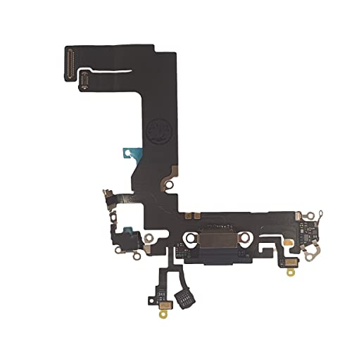 Smartex® Ladebuchse mit Flex Kabel kompatibel mit iPhone 13 Mini Schwarz - Dock Connector von Smartex