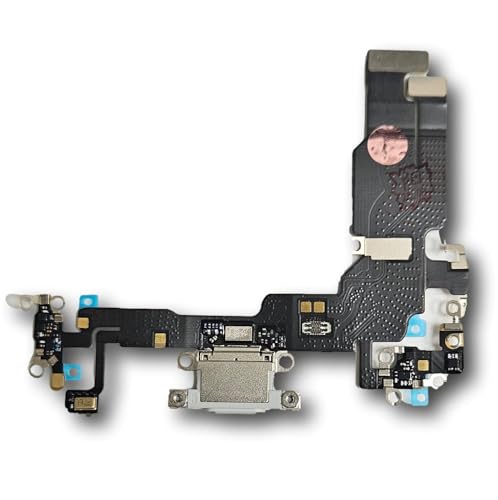 Smartex® Ladebuchse mit Flex Kabel kompatibel mit iPhone 15 - Dock Connector Blau von Smartex