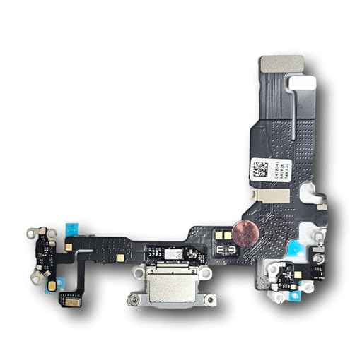 Smartex® Ladebuchse mit Flex Kabel kompatibel mit iPhone 15 - Dock Connector Weiß von Smartex