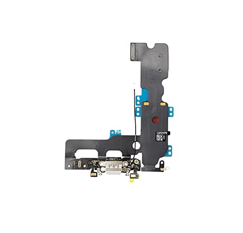Smartex® Ladebuchse mit Flex Kabel kompatibel mit iPhone 7 Plus Weiß - Dock Connector mit integrierten Kabel für Mikrofon und Antenne von Smartex