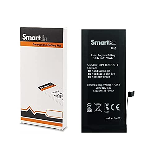 Smartex® Li-Ion Ersatz Akku/Batterie kompatibel mit iPhone 11 | 3110 mAh | Akku ohne Ladezyklen | 24 Monate Garantie von Smartex