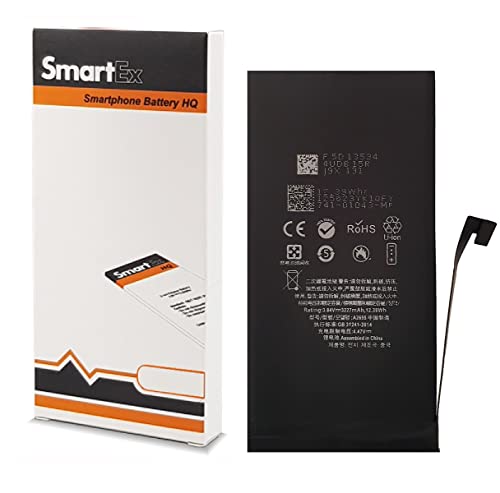 Smartex® Li-Ion Ersatz Akku/Batterie kompatibel mit iPhone 13 | 3227 mAh | Akku ohne Ladezyklen | 24 Monate Garantie von Smartex